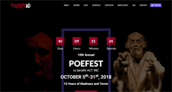 Desktop Screenshot of poefest.org