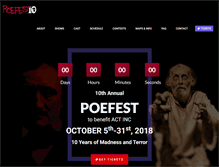 Tablet Screenshot of poefest.org